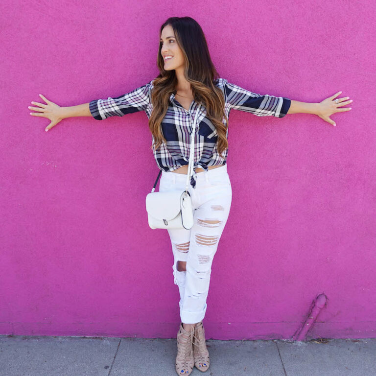 Plaid + Boyfriends + Lace Up