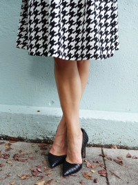 houndstooth and lace