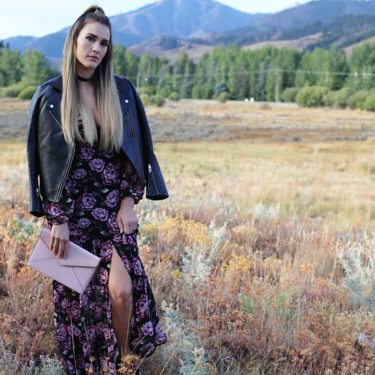 Fall Floral Maxi Dress