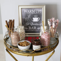 hot cocoa bar styled by kasey