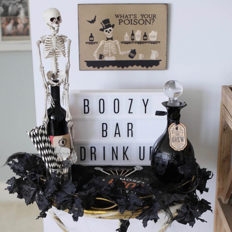 halloween boozy bar