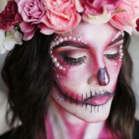 halloween skull makeup