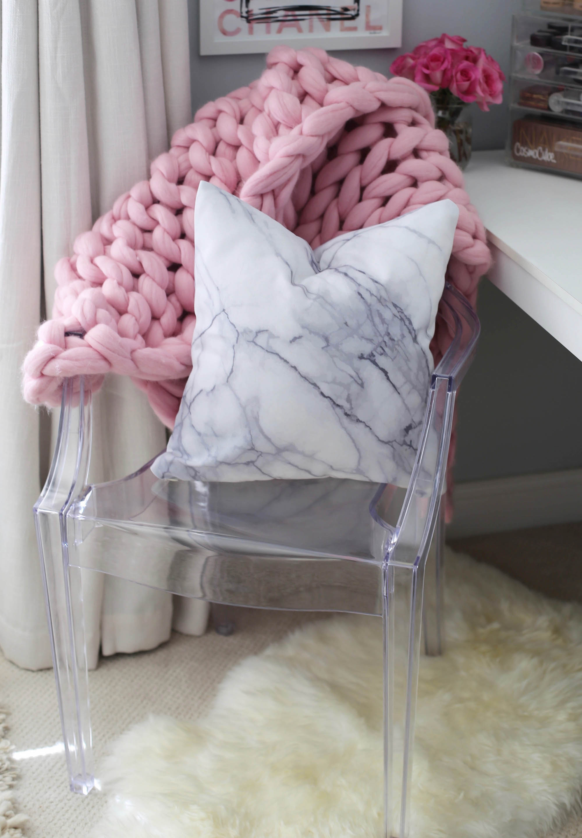 vanity chair pillow