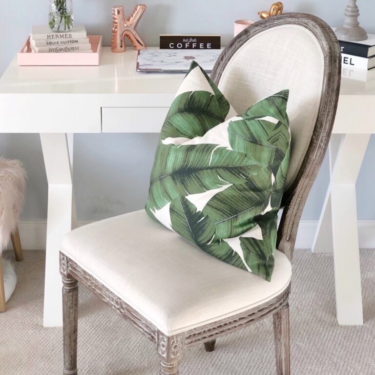 summer home deals leaf pillow