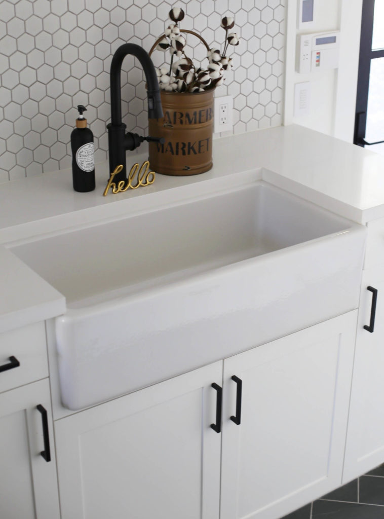 White Farmhouse Mudroom - SBK Living