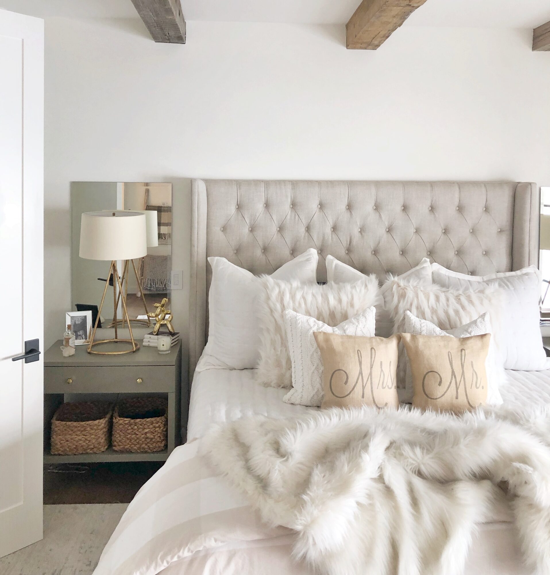 Look For Less Modern Farmhouse Bedroom Styled By Kasey