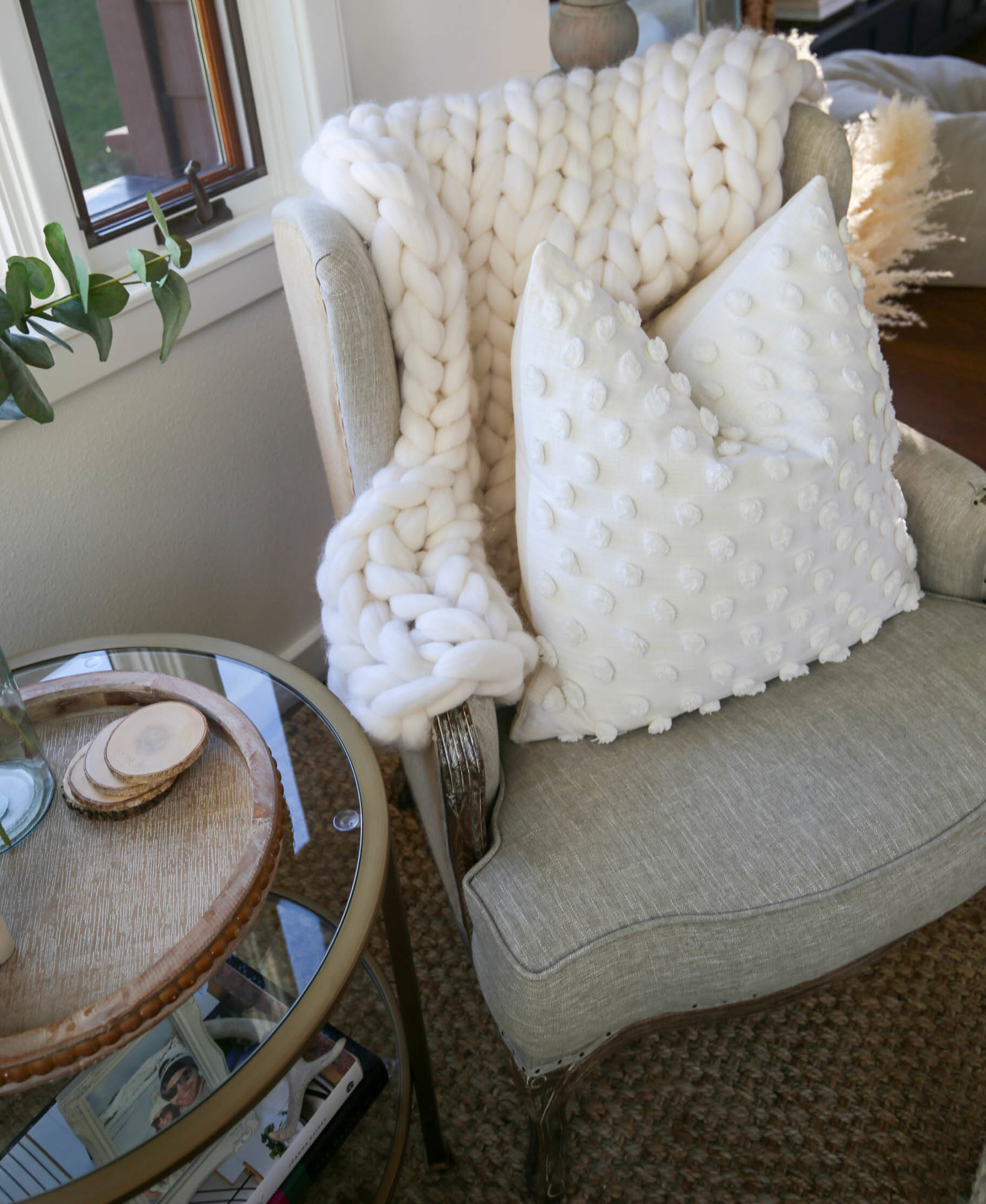 how to style a cozy corner