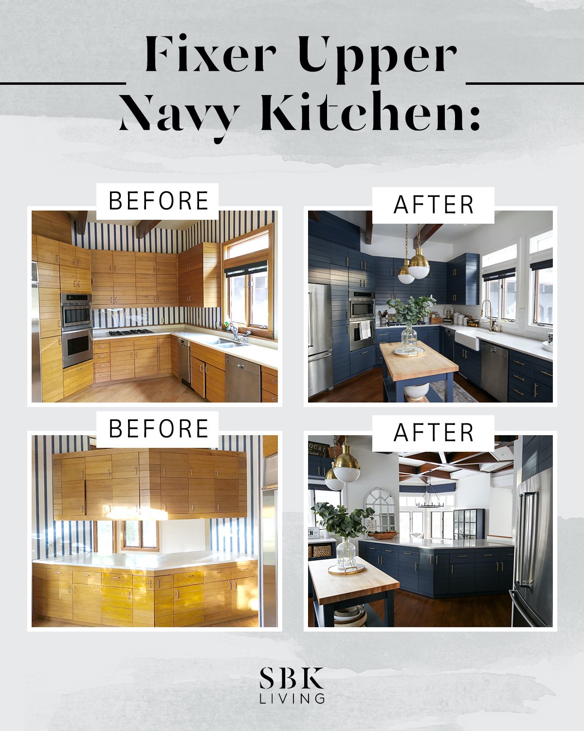 fixer upper kitchen before and after