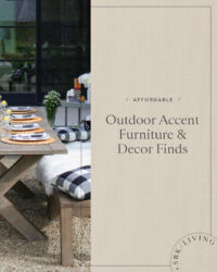 outdoor accent furniture and decor