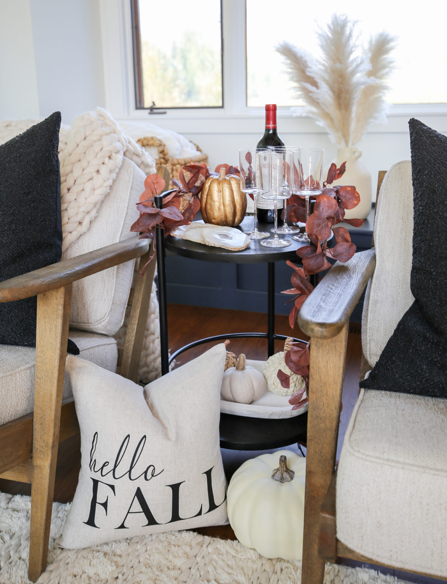mini fall bar cart