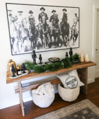 christmas console table