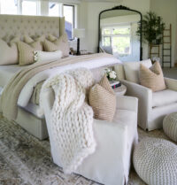 modern country neutral bedroom home decor