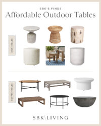 Affordable Outdoor Tables