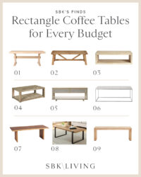 Rectangle Coffee Tables for Every Budget