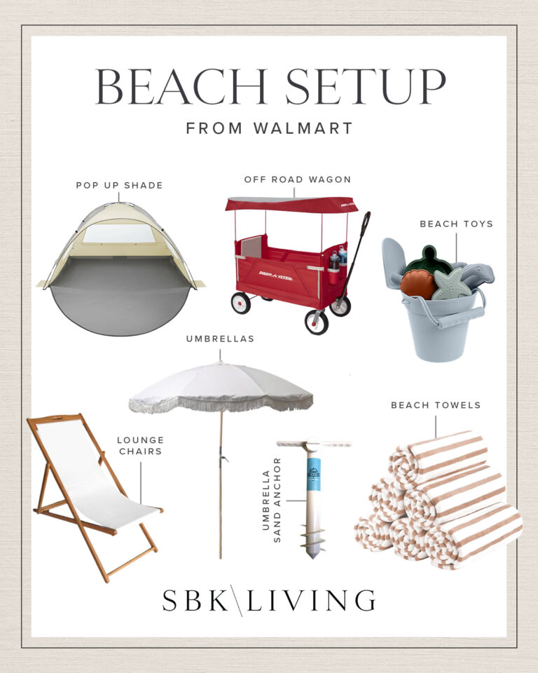 Walmart Beach Setup