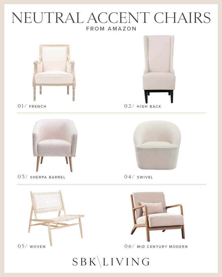 Neutral Accent Chairs From Amazon