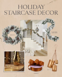 Holiday Staircase Decor