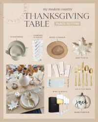 Thanksgiving Table Place Setting