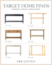 Target Console Tables Under $350