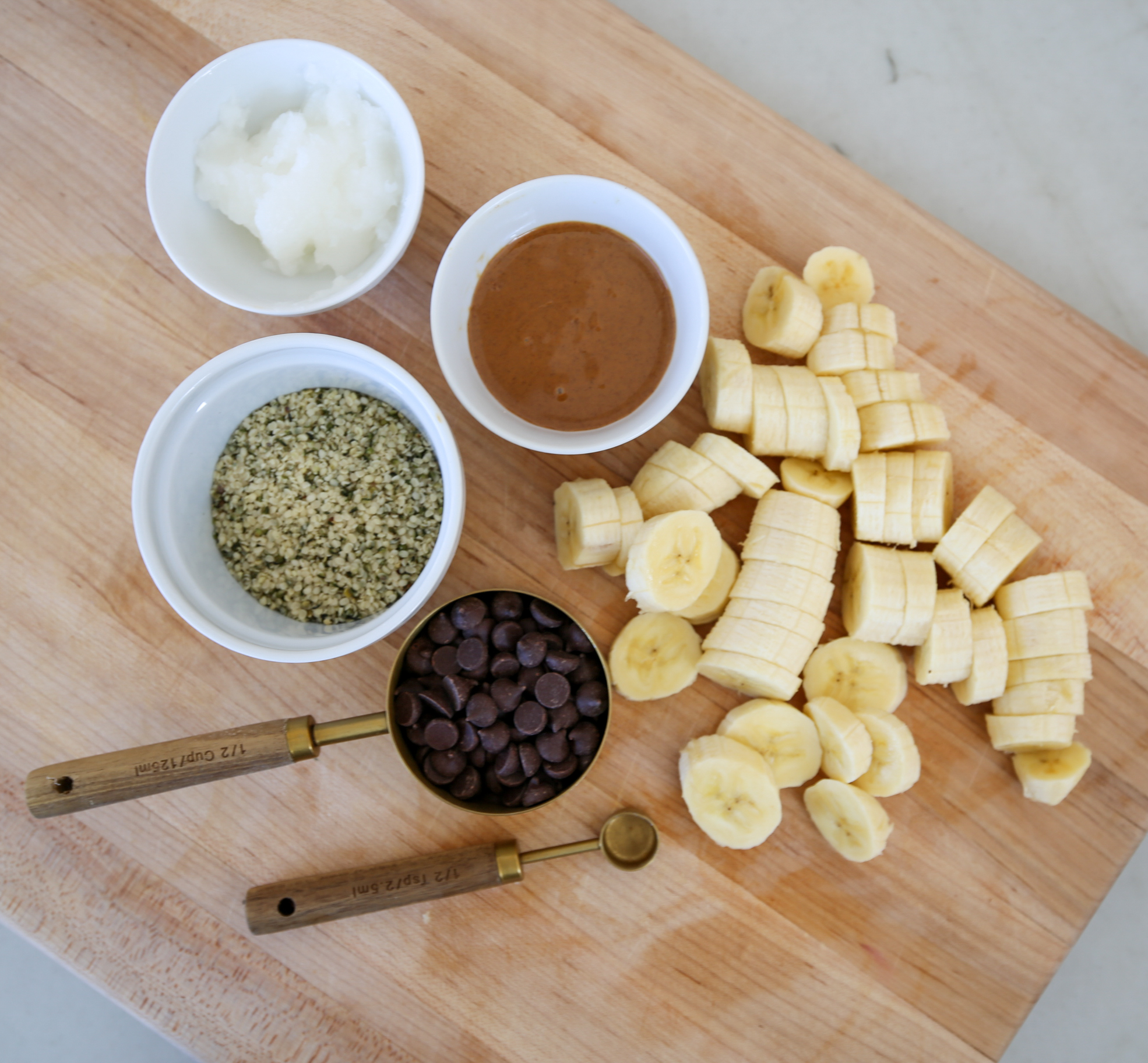 frozen banana bites