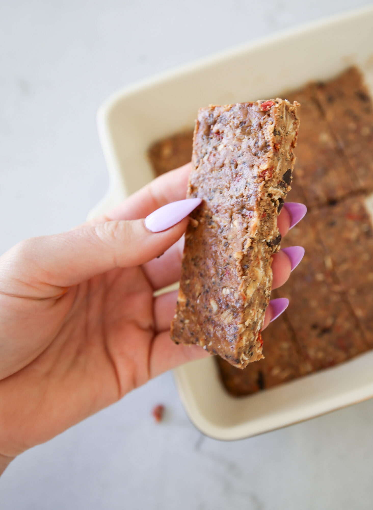 cashew butter protein bars
