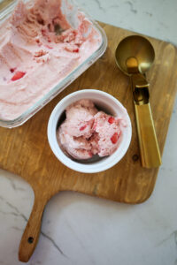 strawberry protein ice cream