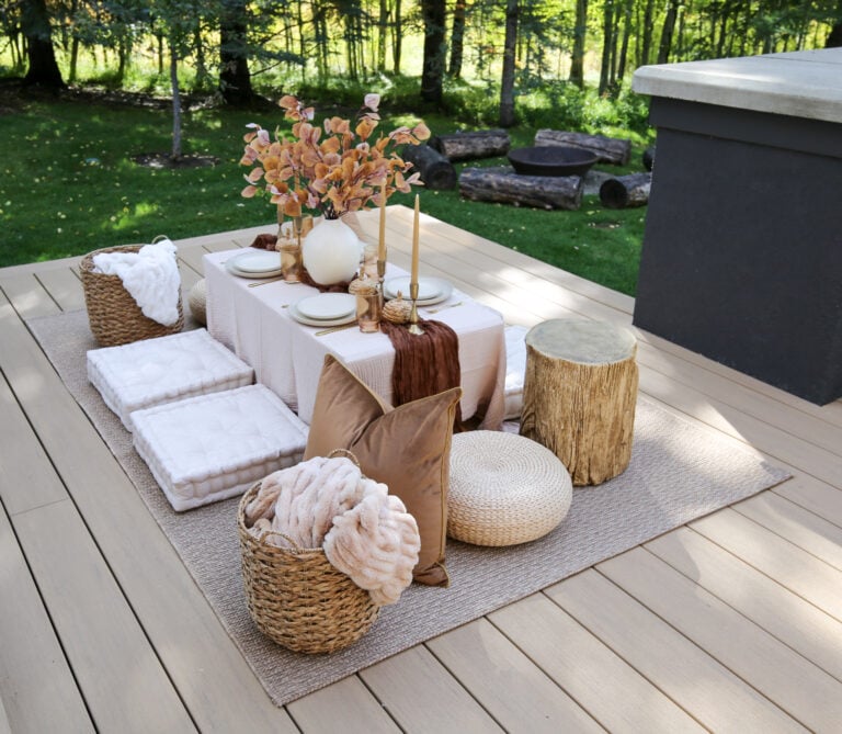 cozy fall picnic