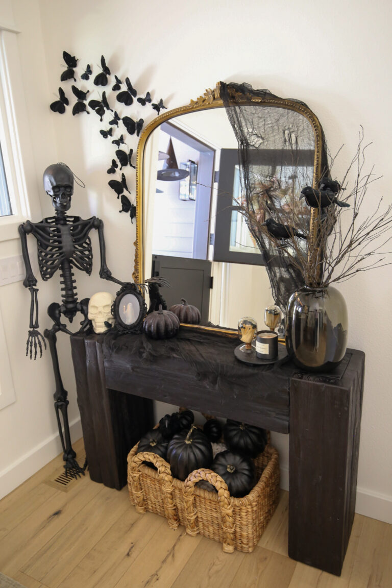 halloween console table styling