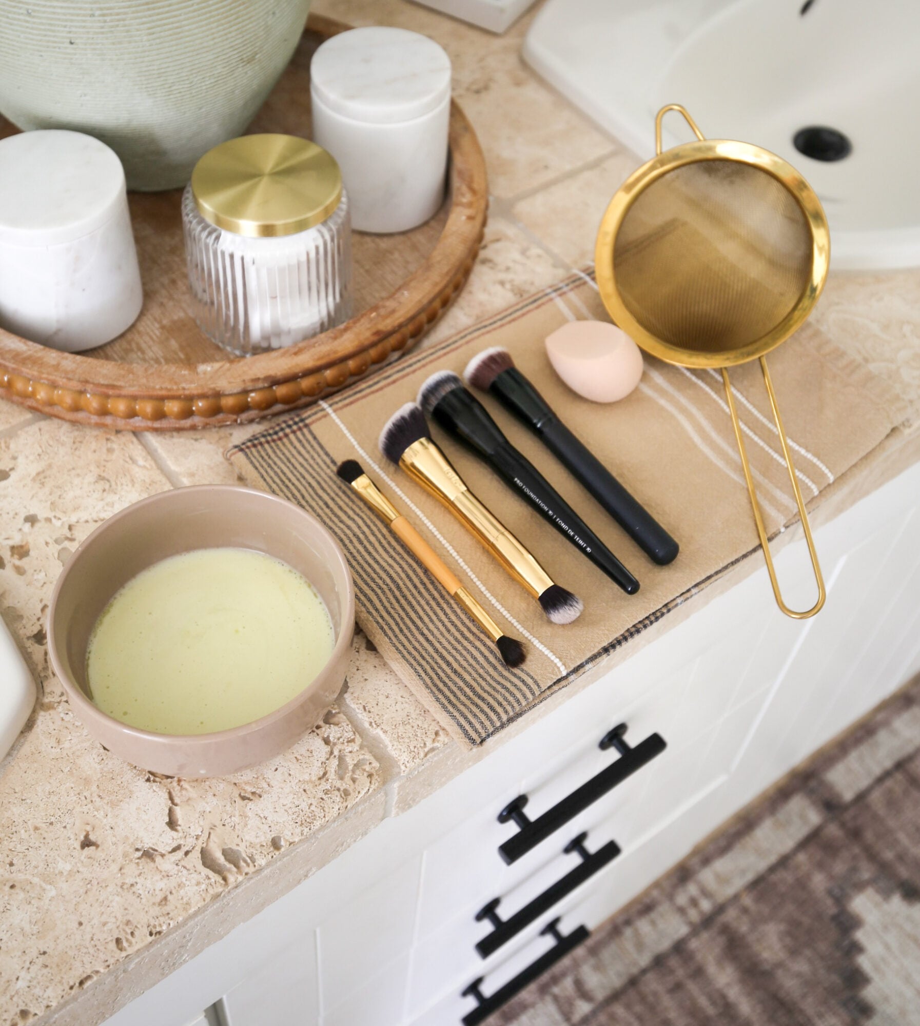 DIY makeup brush and sponge cleaner
