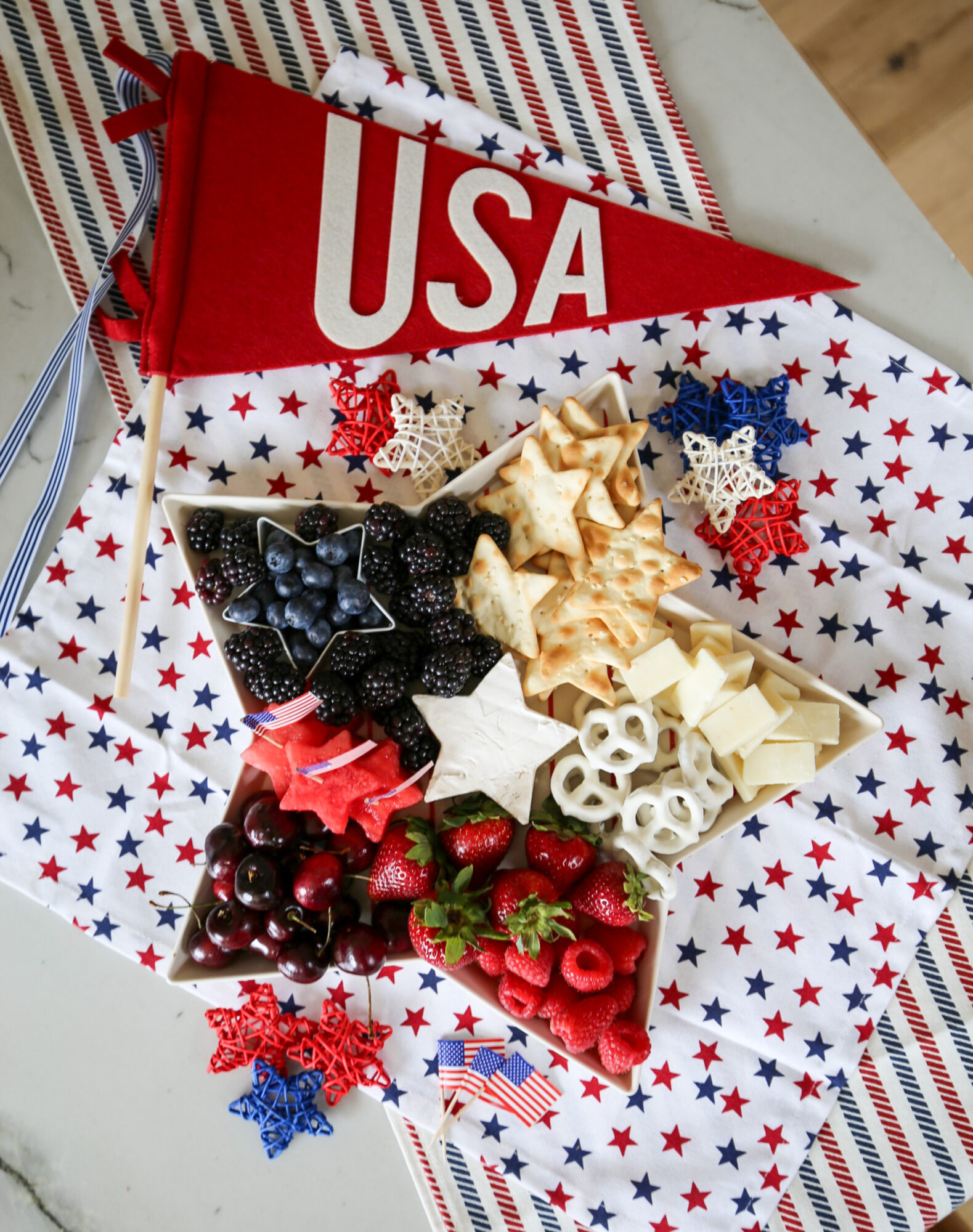 4th Of July Star Charcuterie Board - SBK Living