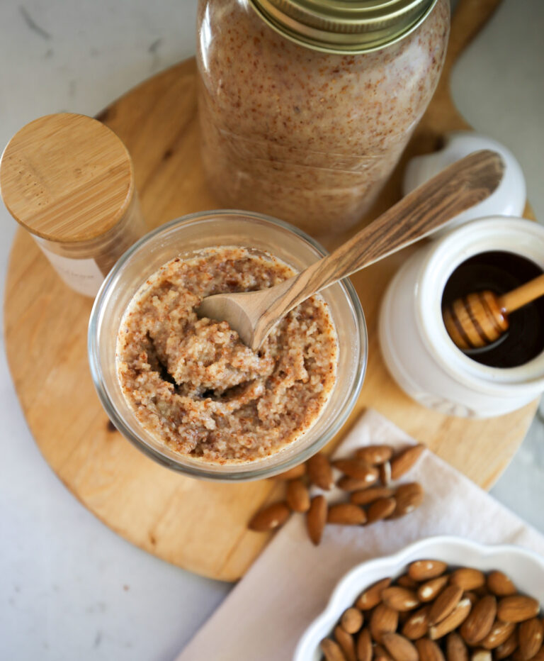 homemade raw almond butter