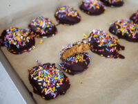 healthy chocolate peanut butter easter eggs
