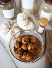 pumpkin pie protein balls