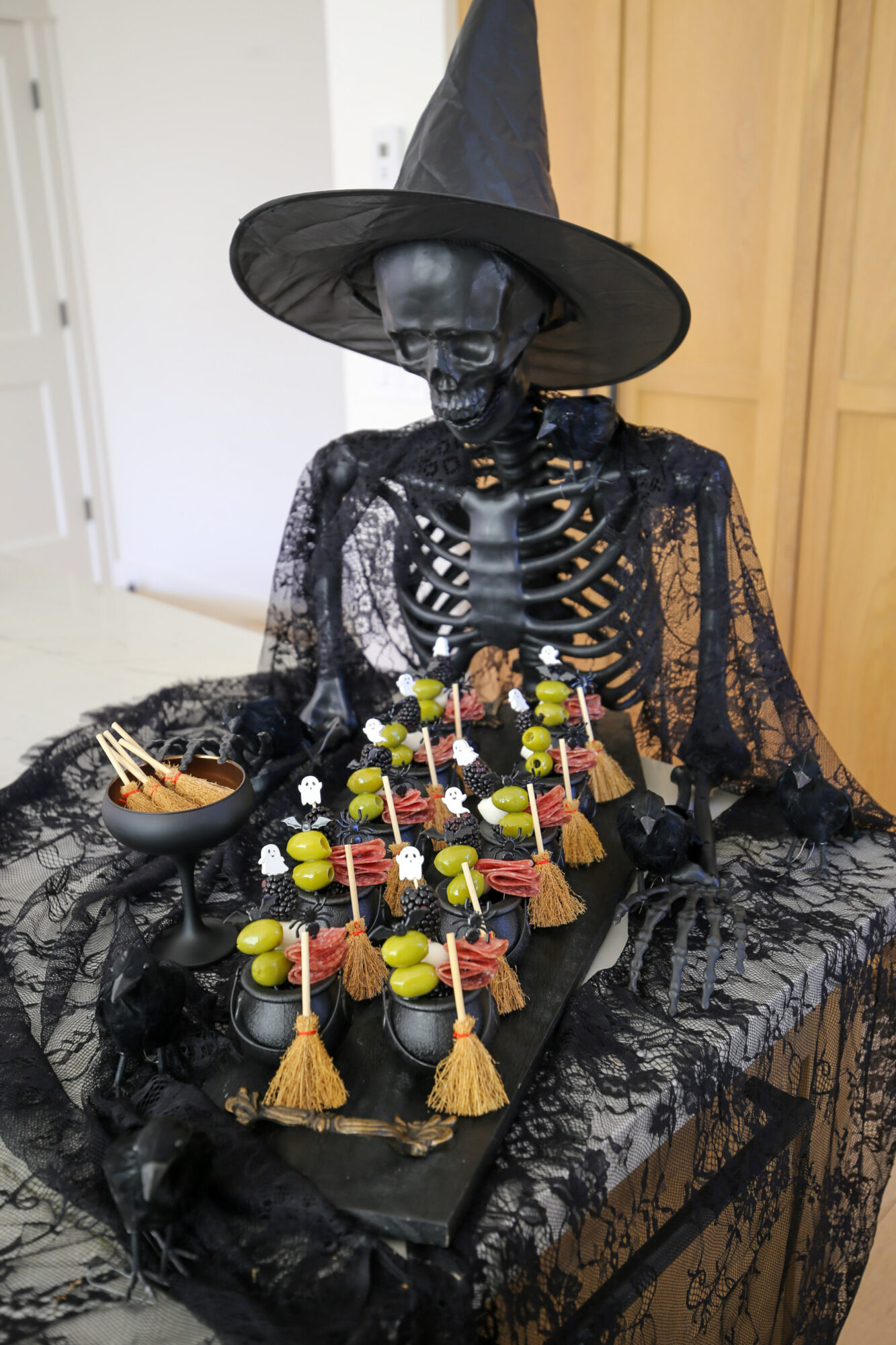 Mini Cauldron Charcuterie Cups