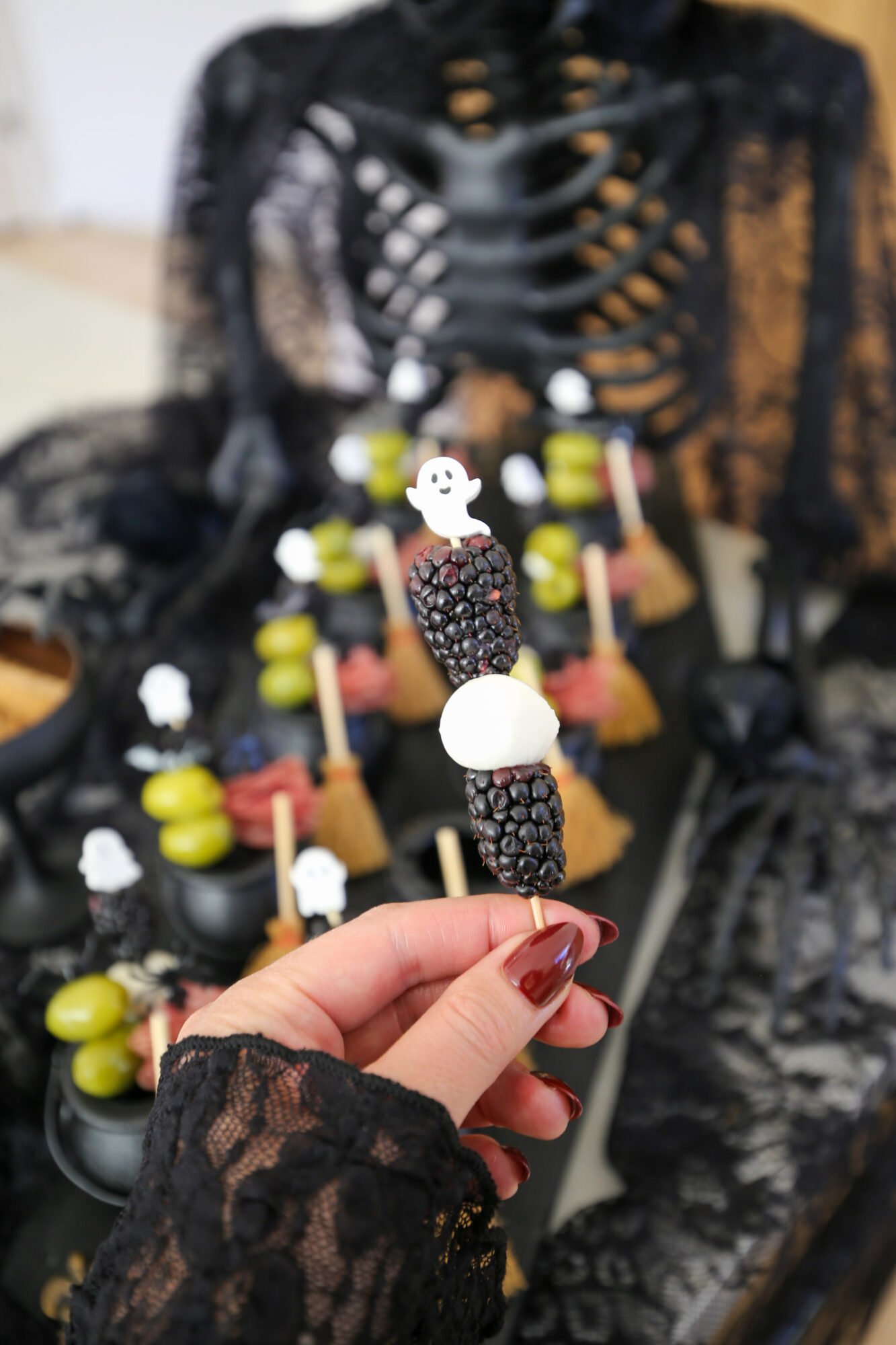 Mini Cauldron Charcuterie Cups