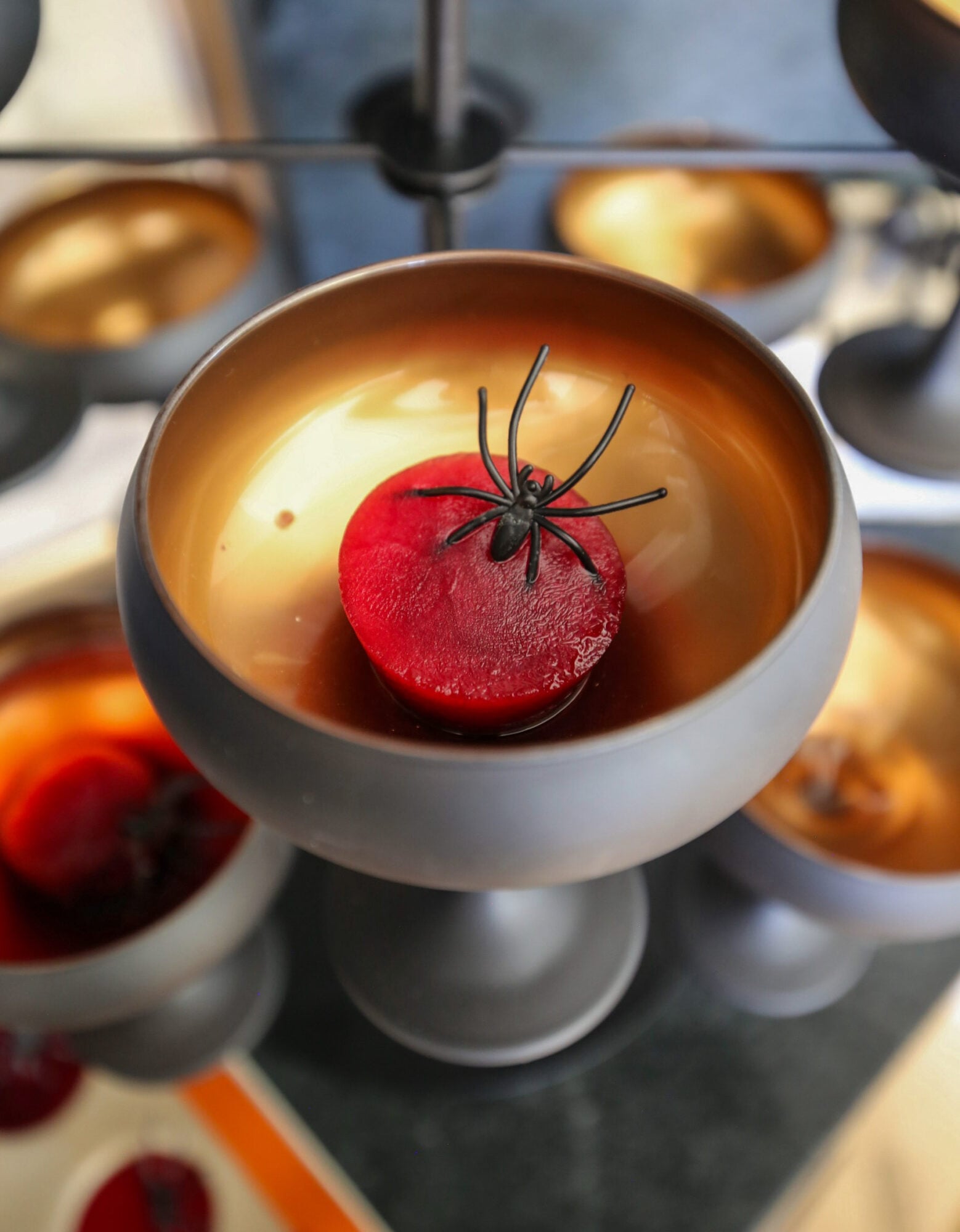 bleeding bubbles halloween champagne cocktail
