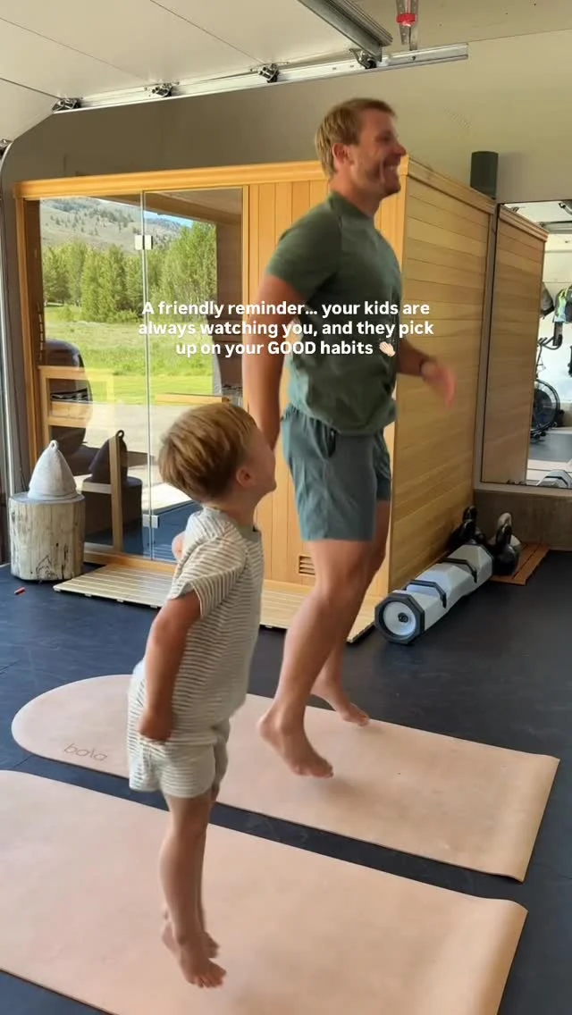 A friendly reminder… ✨ Your kids are always watching you, and they pick up on your GOOD habits 👏🏻

Just look at West out here “working out” with Luke — mirroring every move, moving his little body, and soaking it all in!! Such a cute moment from today. This is your sign to keep showing up for yourself. The tiny humans are always learning from what we do, not just what we say🤍 Movement, fresh air, consistency, and these little moments in the garage gym… it all counts!

Who else’s kids copy their workouts?🤗💪🏻

#FamilyWellness #lowtoxliving