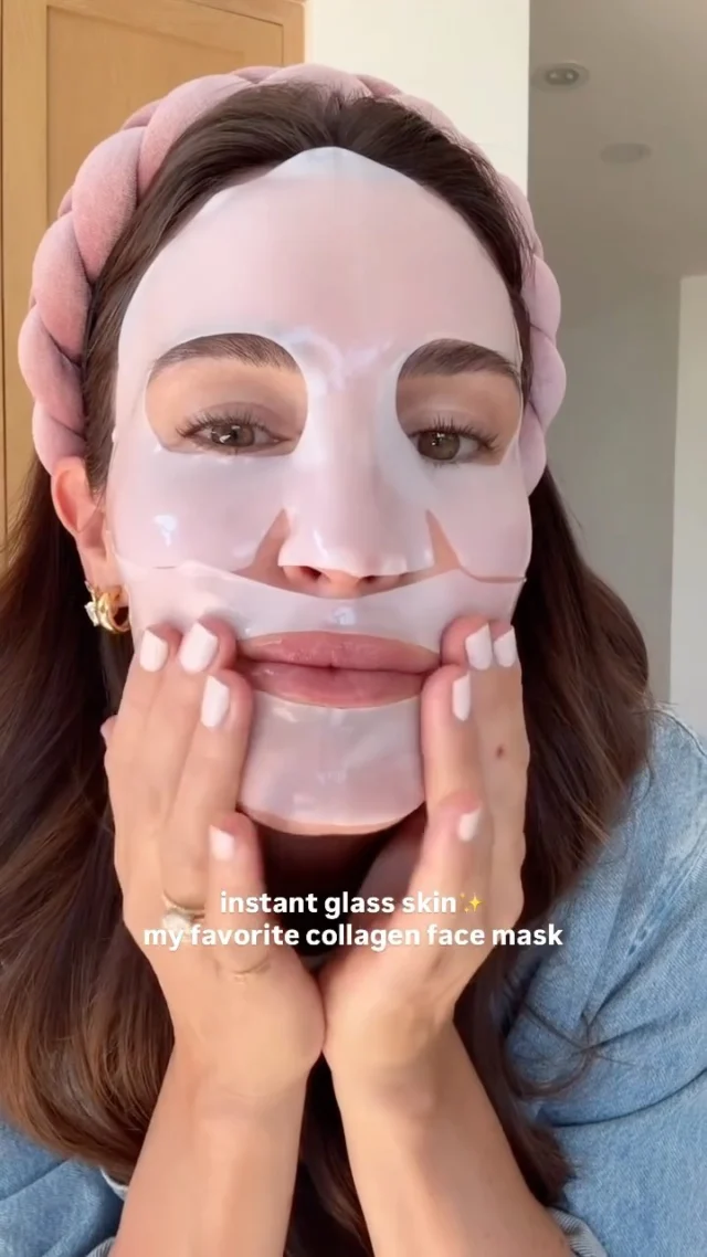 Instant glass skin✨ my favorite collagen face mask🧖🏻‍♀️ They’re clean and SO affordable - pack of 8 for $25🙌🏻 I wear the mask for about an hour until everything is absorbed into my skin (see vid). Love to do this in the evening before bed or in the morning while I’m getting the kiddos ready for the day! In this video I applied tinted moisturizer on top and had a dewy glow all day long✨ If you’re in beed of some major hydration this summer, give this one a go!💦💦

Comment “MASK” and I’ll send the details to your DMs✨

#cleanbeautyproducts #lowtoxliving #glassskin